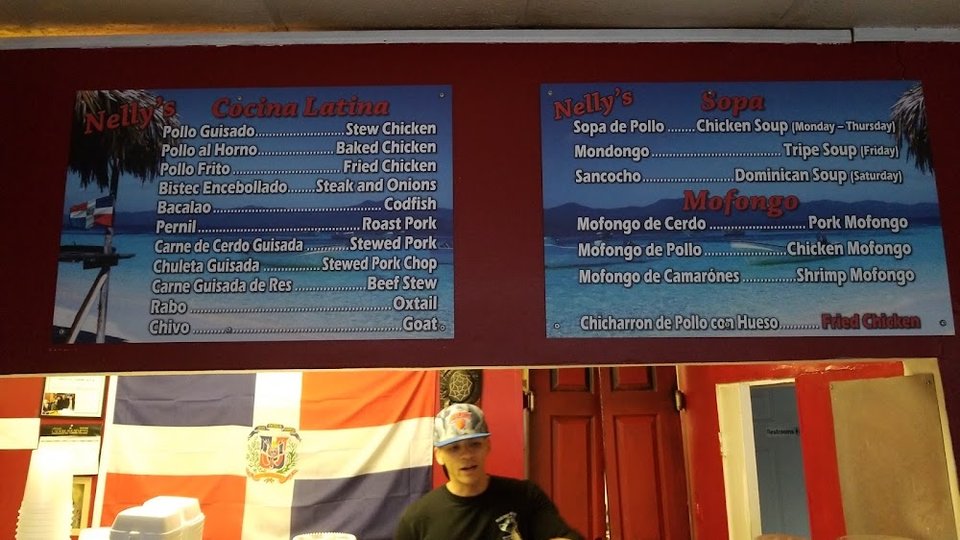 Daily specials and combo meals on display.